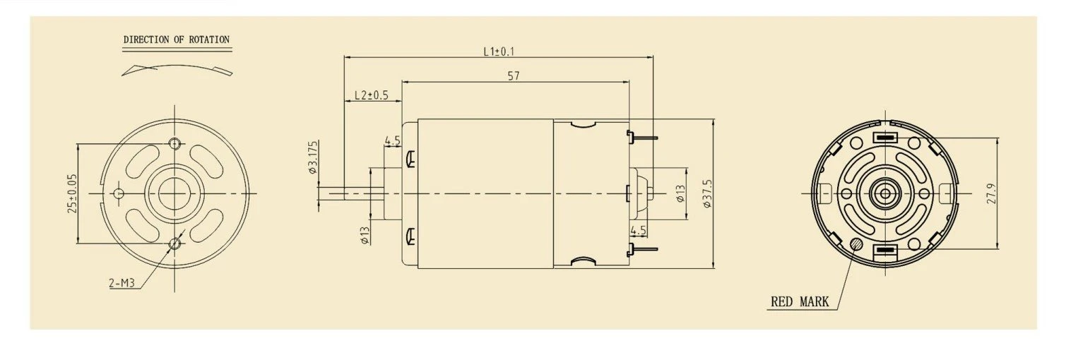 550SH motor outline