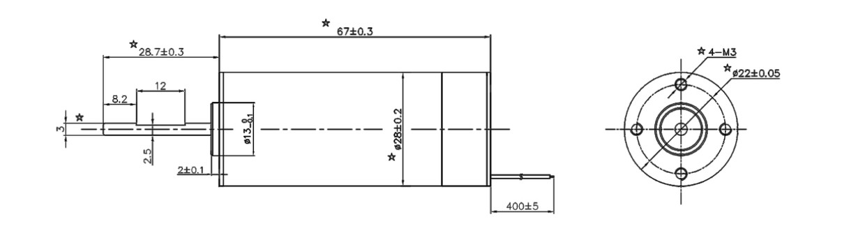 VEC-2867DI Coreless motor design VEC-2867DI Coreless motor design