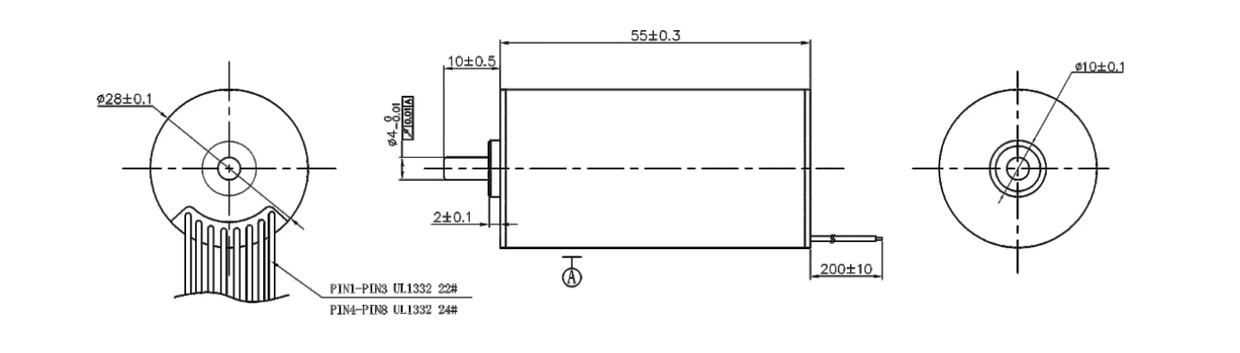 VEC-2855 Coreless motor design VEC-2855 Coreless motor design